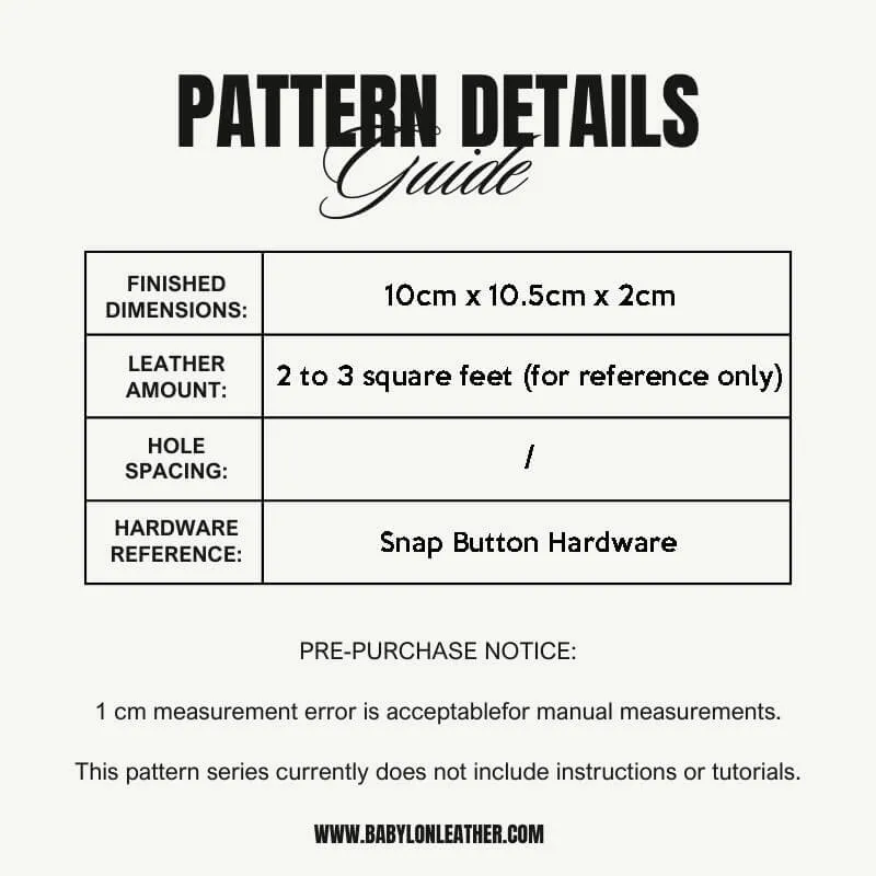 BABYLON™ Coin Wallet Pattern AAB-131