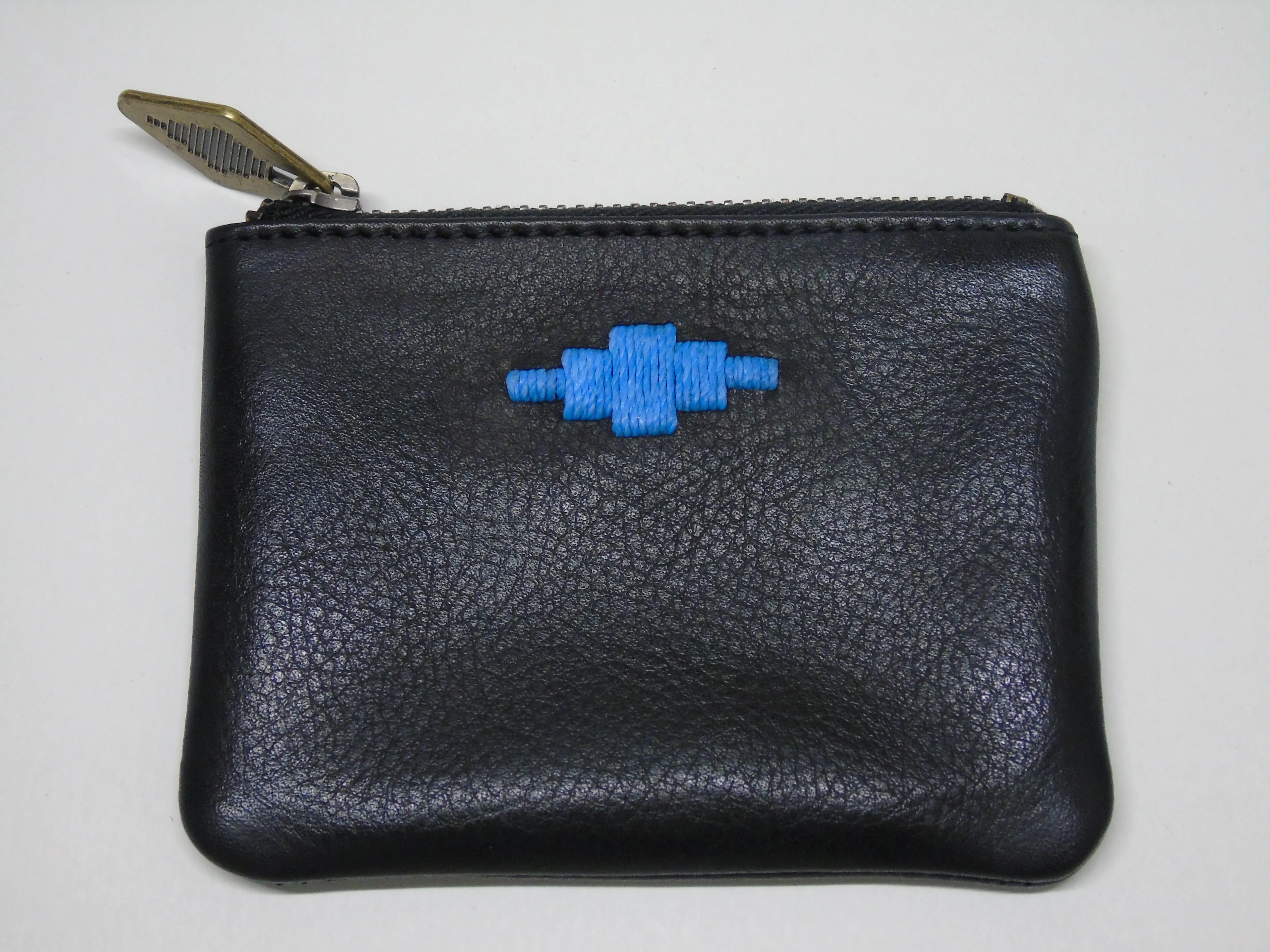 'Cambio' Pouch Purse - Black Leather