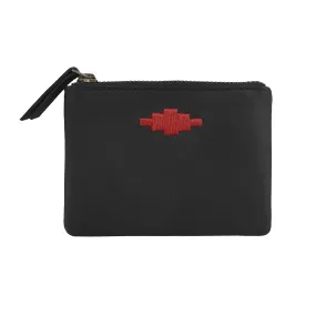 'Cambio' Pouch Purse - Black Leather