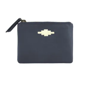 'Cambio' Pouch Purse - Navy Leather