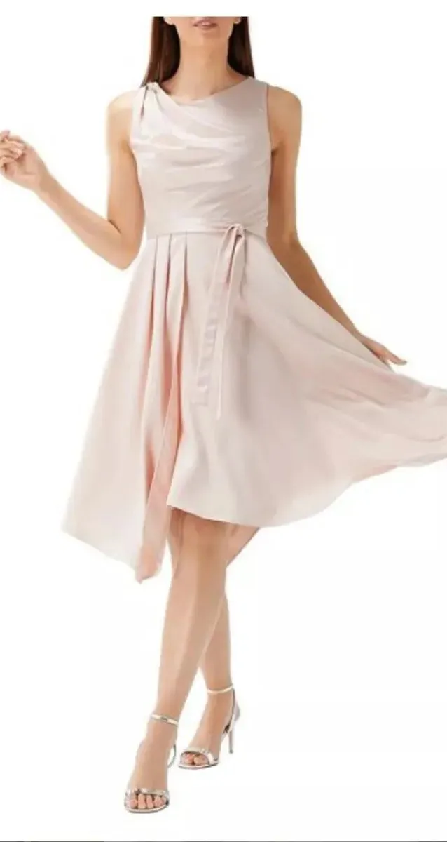 Coast Pink Savannah Soft Midi Dress Blush BNWT UK 12
