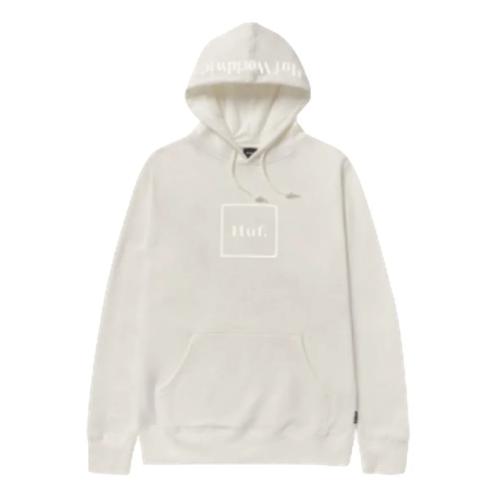 HUF ESSENTIALS BOX LOGO P/O HOODIE-NATURAL