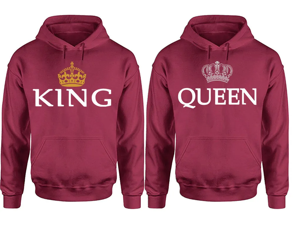 King and Queen Couple Matching Pullover Hoodies