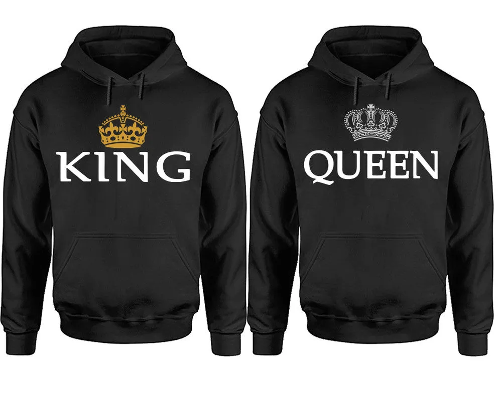 King and Queen Couple Matching Pullover Hoodies