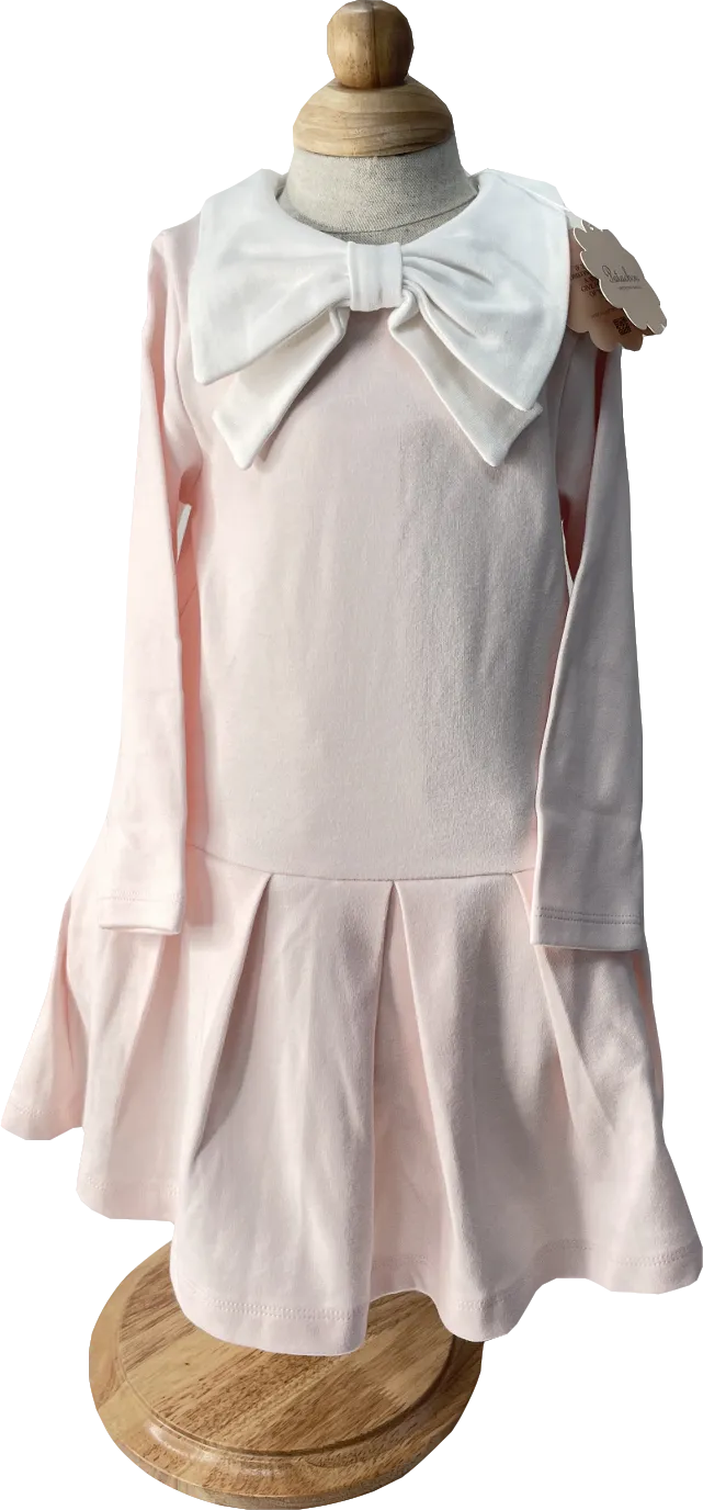 Patachou Girls Pink Bow Long Sleeve Dress BNWT 3 Years