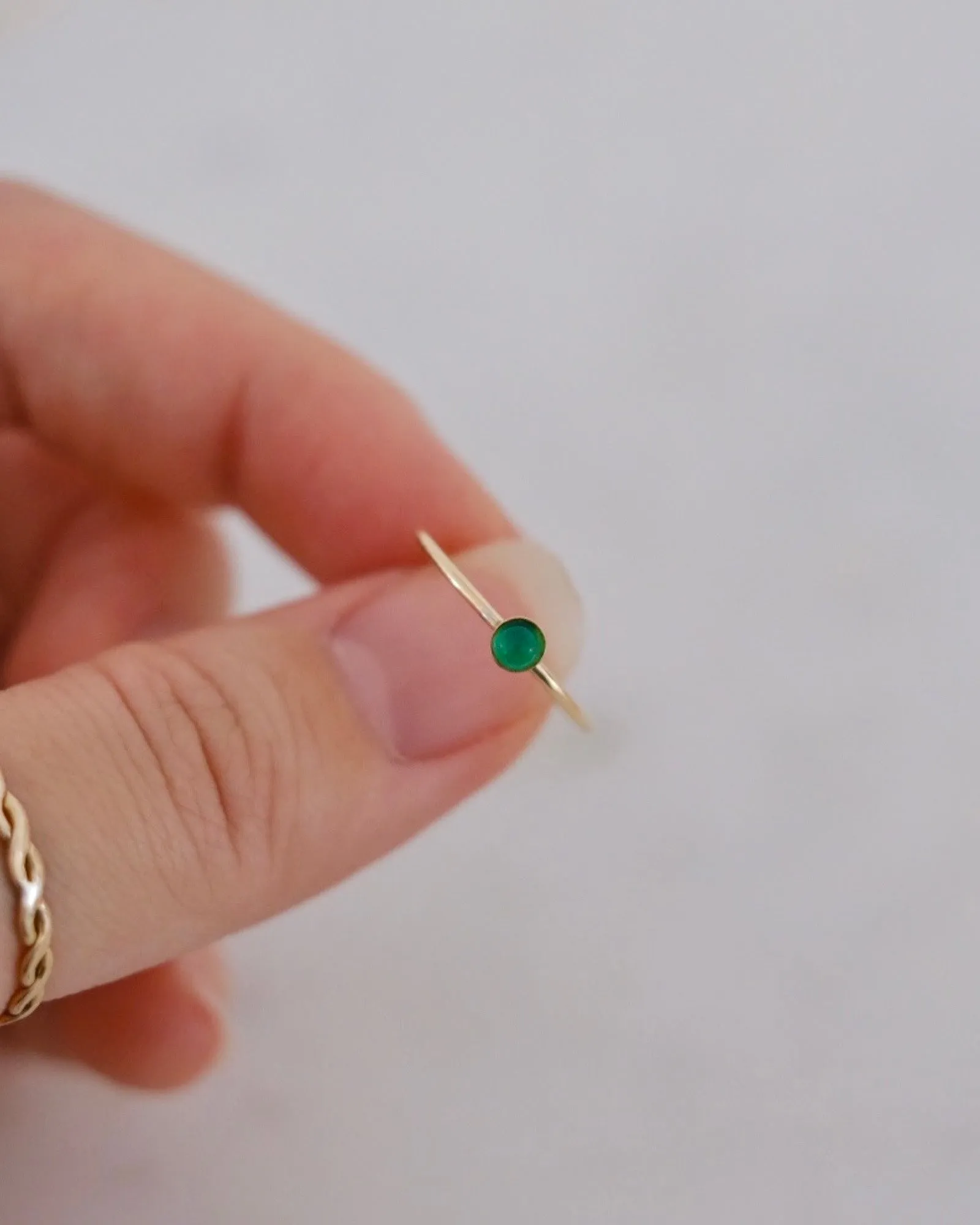 Petite Emerald ring