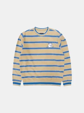 Rip N Dip Peek A Nerm Fleece Crew - Natural / Blue