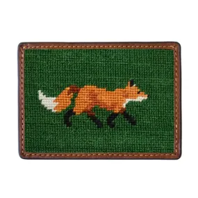 Smathers & Branson Fox Needlepoint Card Wallet