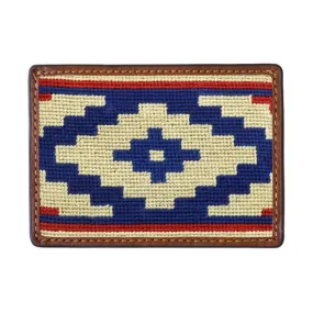 Smathers & Branson Gaucho Rojo Needlepoint Card Wallet