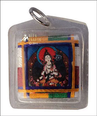 White Tara Sungkhor Protection Amulet